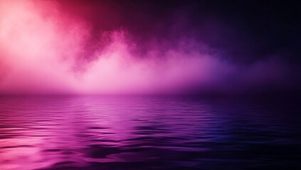Obraz premium Abstract vibrant colored smoky water scene