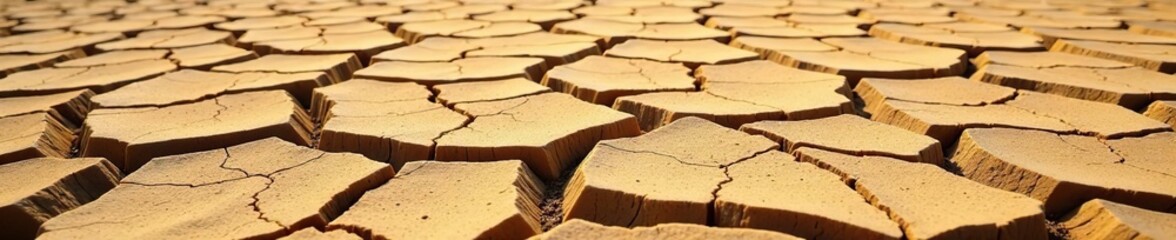 Cracked barren soil texture during drought, drought,  rough