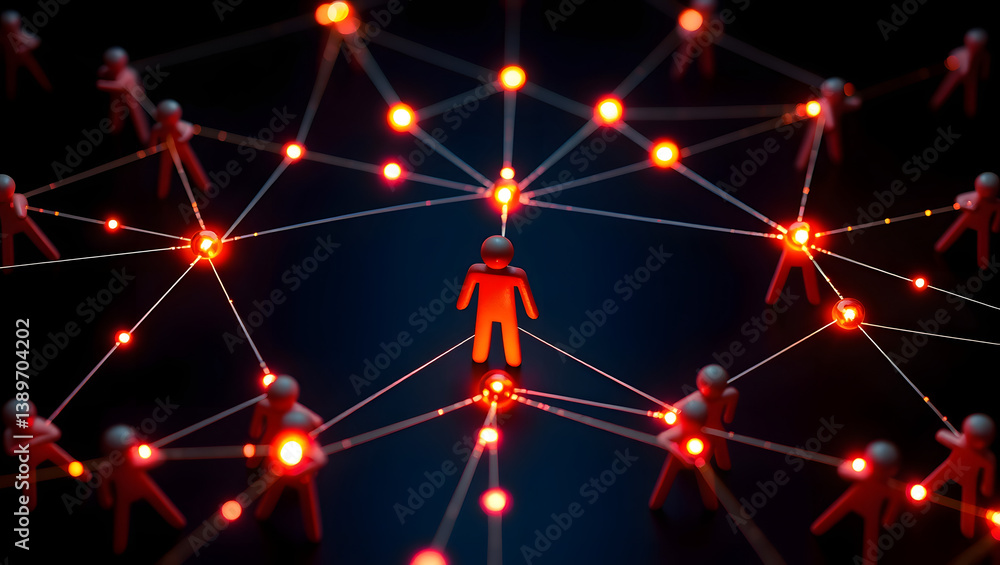 Aufkleber interconnected network a visual representation of global connections