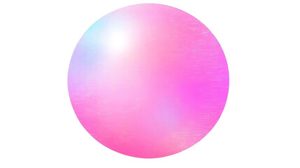 Abstract Pink Sphere Illustration On Transparent Background For Design