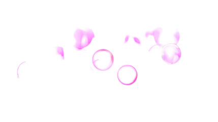 Fototapeta premium Abstract Watercolor Pink Circles Illustration On Transparent Background Design