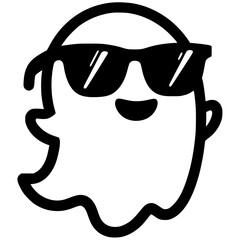 Cool ghost silhouette