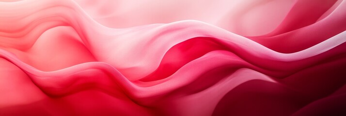 Obraz premium Soft, flowing fabric in shades of red and white