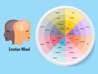 Emotion wheels in the center are our basic emotions sad, anger, joy, fear	