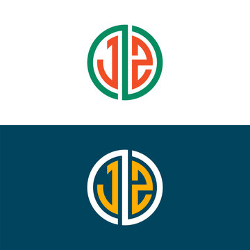 JS SJ trendy letter logo design