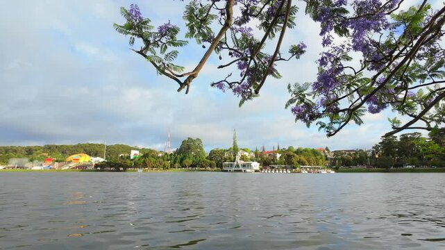 Xuan Huong Lake, Da Lat City, Lam Dong Province, Viet Nam. April, 01, 2025