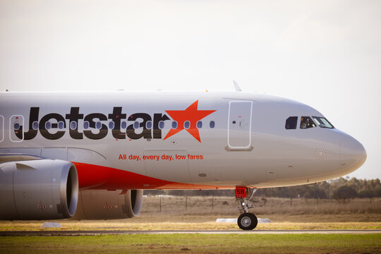 Jetstar Airbus A320 in Avalon Australia
