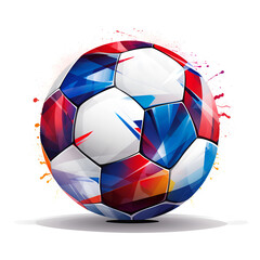 Obraz premium soccer ball with white background