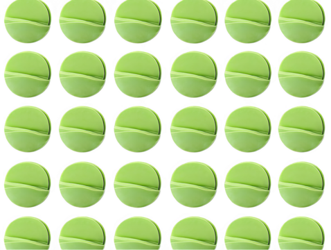 Green Medicine Pills Illustration With Transparent Background In Detailed View - Powered by Adobe