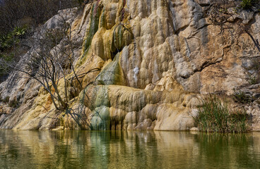 Petrified Waterfalls of Hierve el Agua in Oaxaca
