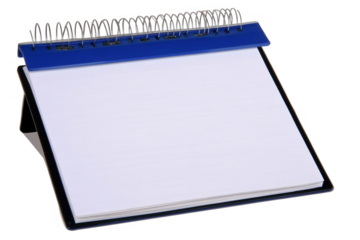 Isolated Notebook Illustration On Transparent Background With White Paper