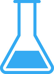 Test tube icon . chemistry, laboratory and medical design element vector  isolated on transparent background. Concept science, pharmacy, beaker, medical glass, vial for app and website.