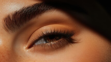 A beauty influencer showing off eyebrow grooming techniques.