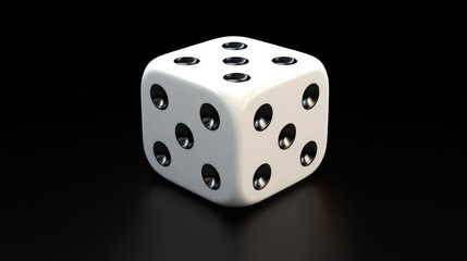 Precise Dice Rendering on Deep Black Backdrop for Games and Chance Imagery