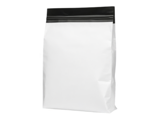 Isolated White Plastic Bag Illustration On Transparent Background