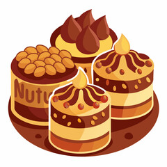 vector illustration of cake