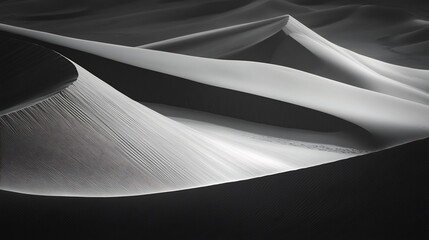 Desert Sands: Monochromatic Curves of Light and Shadow