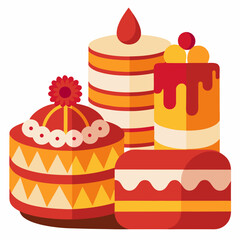 birthday cake with candles