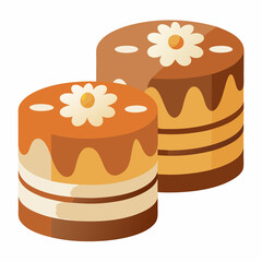 vector illustration of a cake