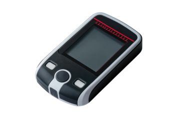 Digital Blood Glucose Meter Modern Device for Diabetes Management on White Background