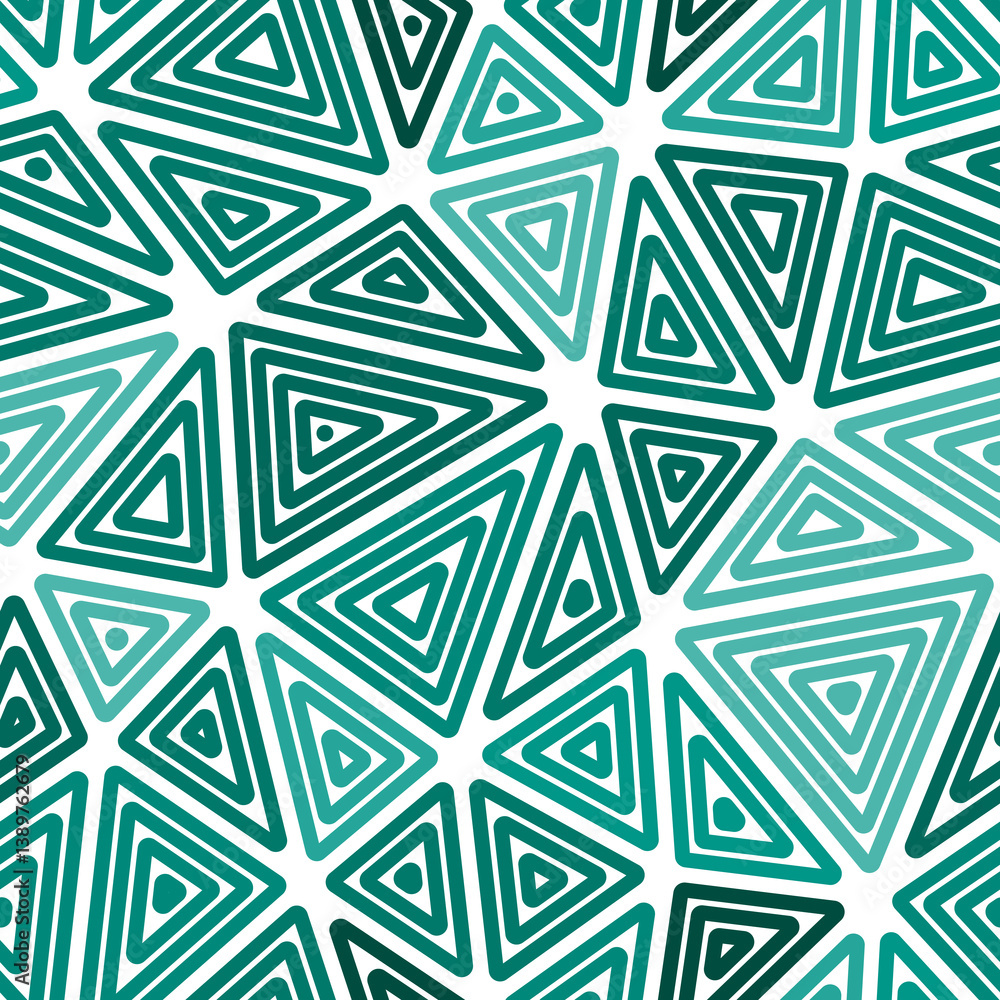 Poster abstract vector background. big shape size. multiple repeated inner triangles. monotone style. repea