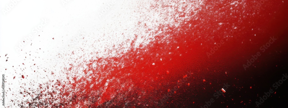 Aufkleber vibrant explosion of red and black particles creating an abstract background effect