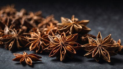 A Beautiful Display of a Single Star Anise, Perfect for Culinary Uses and Decoration