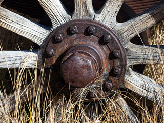 old wagon wheel
