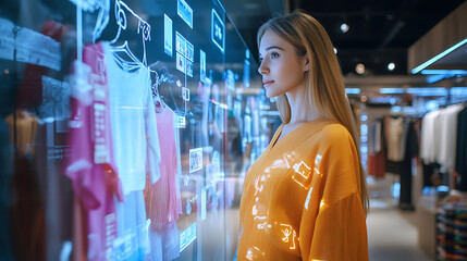 An AI powered personalized shopping experience, recommending clothes based on body measurements and style preferences, Fashion tech style