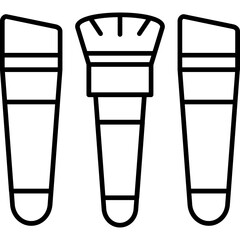 Obraz premium Makeup Brushes Icon