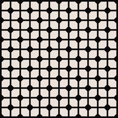 Mid century modern floral shapes in black and cream. Repeated and decorative design that can be used for packaging, decorating, interior design, wallpapers, and more.

