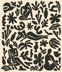 modern nature symbol set icon