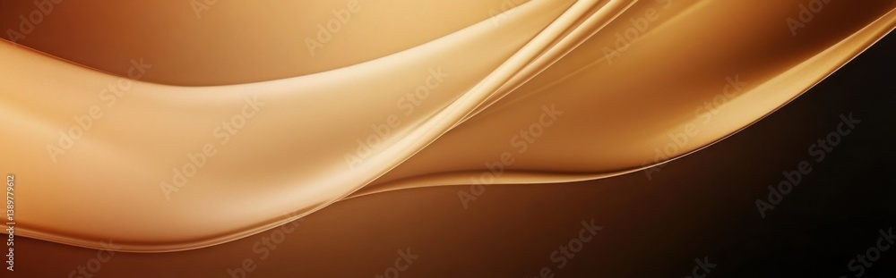 Aufkleber subtle waves of warm gold and brown create an elegant abstract background for design or artistic pro