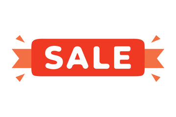 Red Sale Banner Vector Illustration