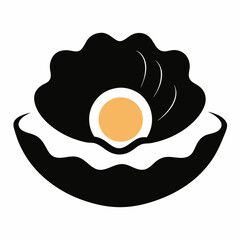 fried egg vector illustration