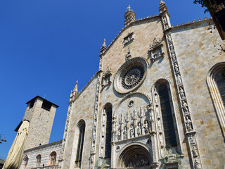 Como Cathedral facade, Como Italy