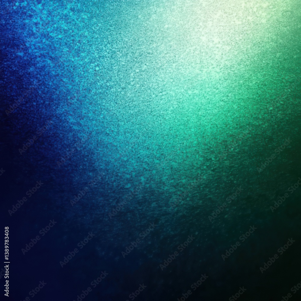 Poster colorful gradient with blue-green hues creating a serene atmosphere in an abstract design