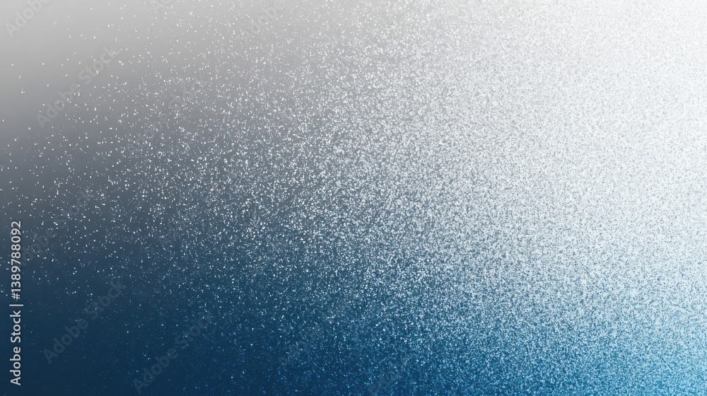 Poster sparkling water droplets create a shimmering effect against a gradient background during daylight