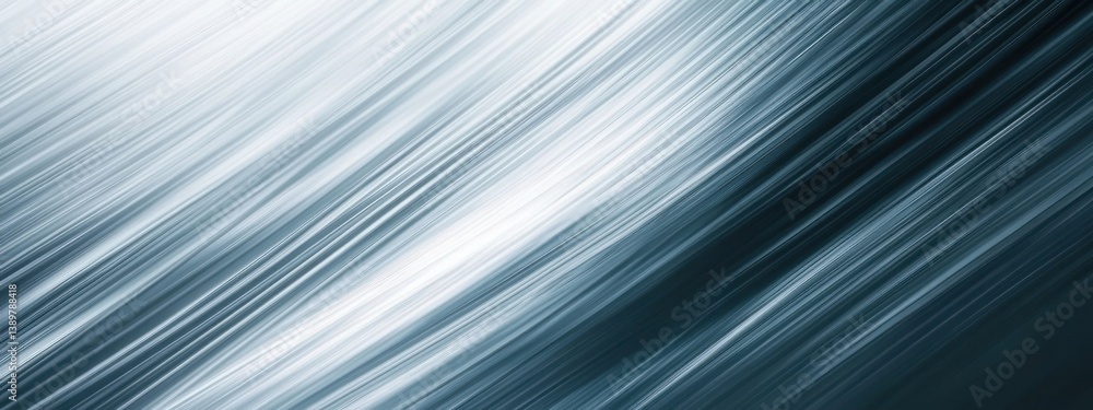 Poster flowing lines of silver and blue create a dynamic abstract background for digital design projects an