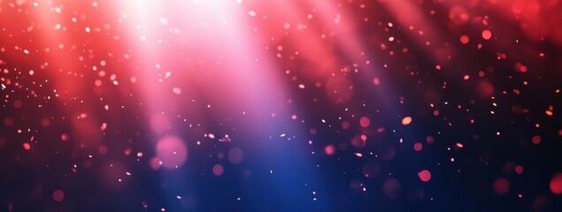 Abstract light particles with vibrant hues.