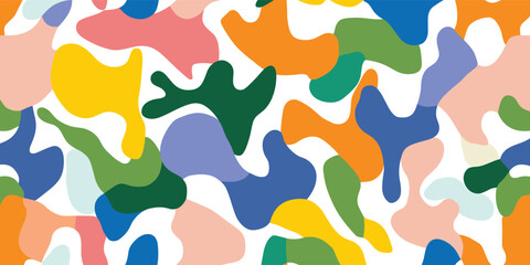 Vibrant Abstract Camouflage Pattern Design