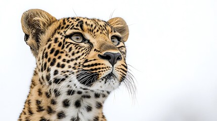 Obraz premium A close up portrait of a beautiful spotted leopard