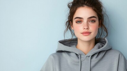 Obraz premium Young woman with a casual style