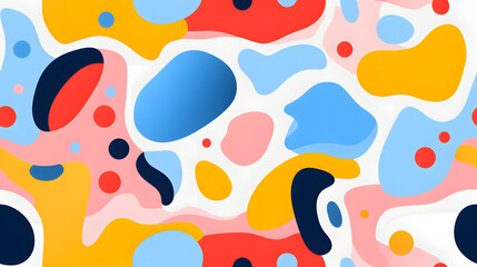 Naklejka premium Artistic colorful geometric pattern painting