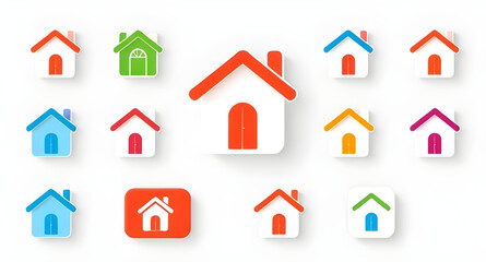 set of home icon