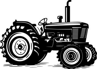 tractor isolated on white background