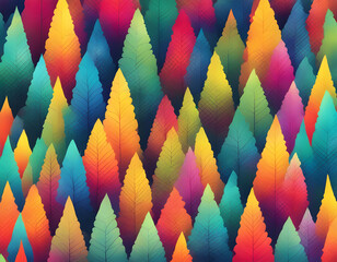 abstract colorful sparkling pattern like Pine tree background