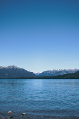 mountain lake in the summer