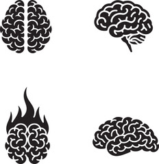 human brain vector illustration