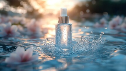 Elegant bottle premium beverage soft light